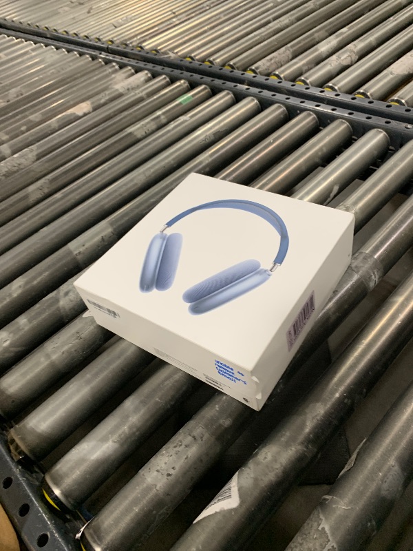 Photo 1 of Apple AirPods Max Wireless Over-Ear Headphones, Active Noise Cancelling, Transparency Mode, Personalized Spatial Audio, Dolby Atmos, Bluetooth Headphones for iPhone – Sky Blue