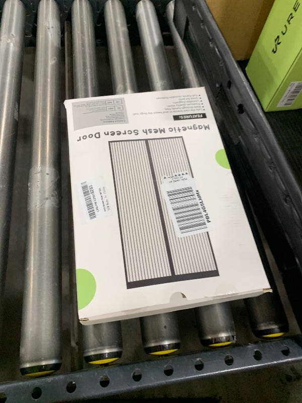 Photo 1 of Magnetic Screen Door Closure Fit Door Size 34 x 82 Inch, BSHANO Mesh Door Curtain Screen Size 35 x 83-60 Powerful Magnets, Heavy Duty, Hands Free Mesh Partition Keeps Bugs Out-Pet and Kid Friendly