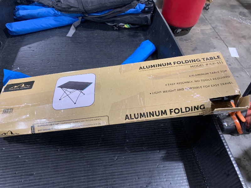 Photo 1 of American Outback Folding Aluminum Table
