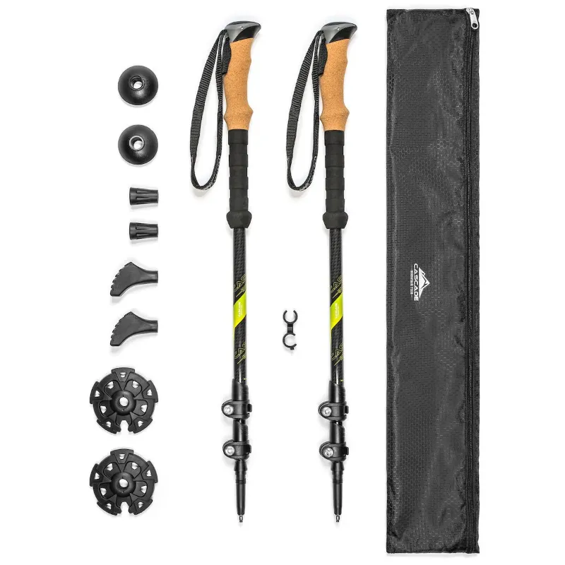 Photo 1 of Carbon Fiber Quick Lock Trekking Poles (Cork Grip)