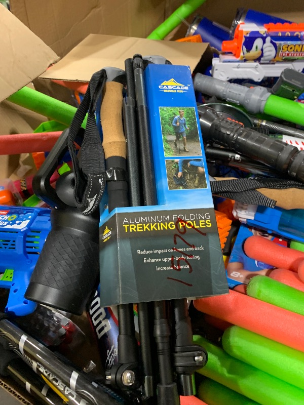 Photo 1 of Cascade Mountain Tech Lightweight Aircraft-Grade Aluminum Trekking Poles with Extended Down Grip Plus Tip Kit