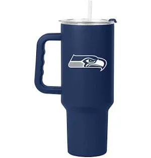 Photo 1 of SEAHAWKS TUMBLER CUP WITH HANDLE AND STRAW