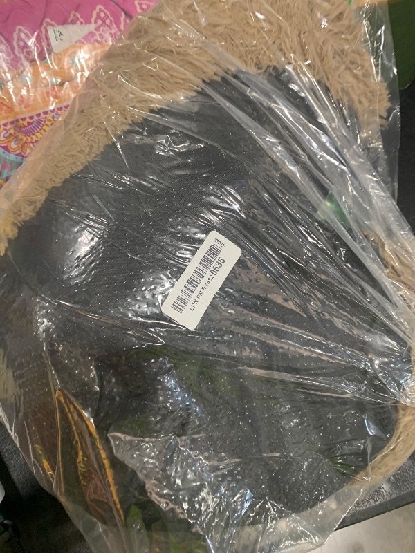 Photo 1 of 28in Large Dog Bed, Medium Size Dog and Cats, Calming Donut Bed for Puppy and Kitten, Washable Round Fluffy Pet Bed (Camel)