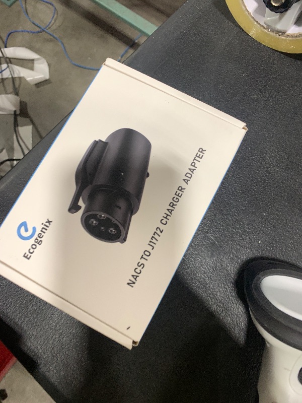 Photo 1 of Ecogenix Tesla to J1772 Charging Adapter (Max 80A, 240V), NACS to J1772 Adapter, J1772 EVs Adapter, Compatible with Tesla Wall Connector/Destination/Mobile Charger (for J1772 EVs Only) Black