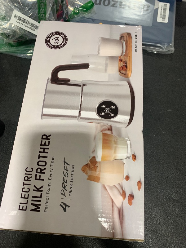 Photo 1 of Milk Frother and Steamer, Large Capacity Detachable Electric Milk Frother, Automatic Warm and Cold Foam Maker, Hot Chocolate Maker, BPA Free