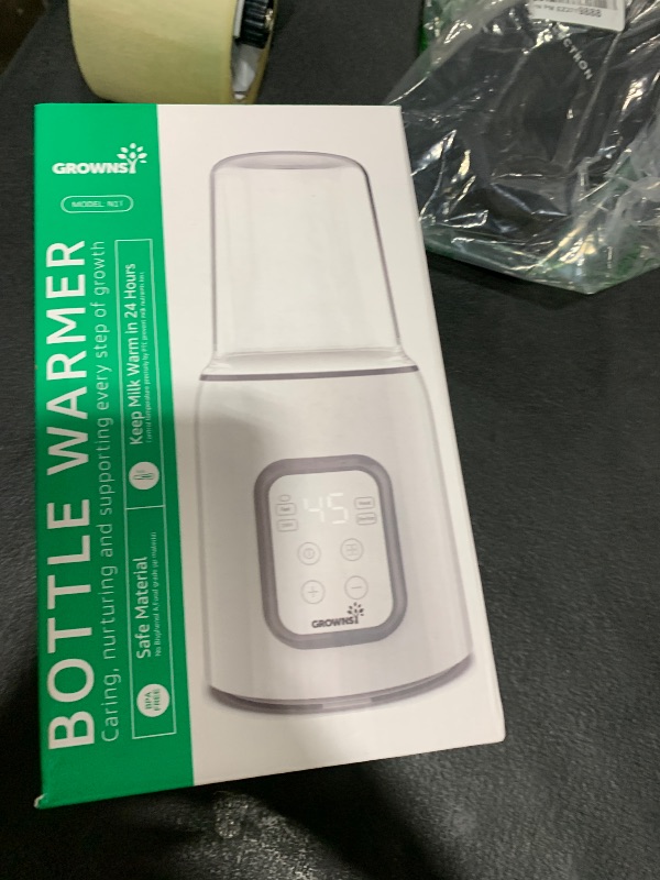 Photo 1 of Bottle Warmer, GROWNSY 8-in-1 Fast Baby Milk Warmer with Timer for Breastmilk or Formula, Accurate Temperature Control, with Defrost, Sterili-zing, Keep, Heat Baby Food Jars Function