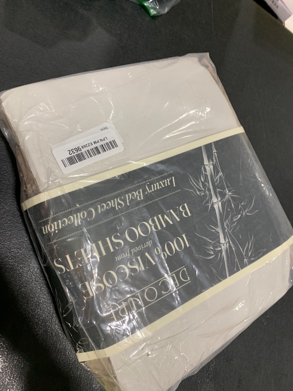 Photo 1 of DECOLURE 100% Viscose Derived from Bamboo Sheets Queen Size 4pcs - Ultra Soft & Luxuriously Cooling, 17" Deep Pocket, Double Stitching, Perfect for Hot Sleepers - Queen Bed Sheets (Taupe)