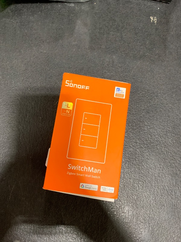 Photo 1 of SONOFF Zigbee Smart Light Switch, Required SONOFF Zigbee Hub, Interruptor Inteligente, Smart Switch No Neutral or with Neutral, Voice Control with Alexa Google Home, Zigbee Switch ZBM5-3C-120W