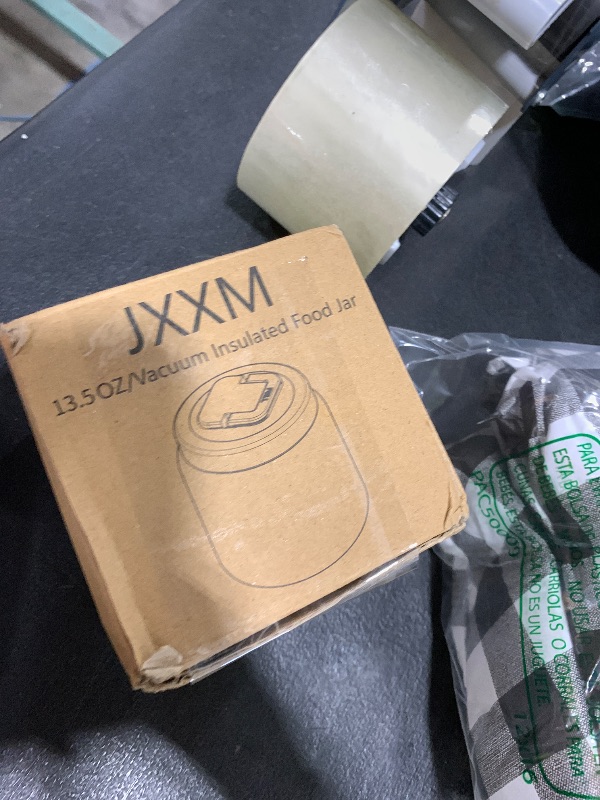 Photo 1 of JXXM 13.5 Oz Thermo Food Jar for Hot & Cold Food for Kids, Insulated Lunch Containers Hot Food Jar,Leak-Proof Vacuum Stainless Steel Wide Mouth Lunch Soup Thermo for School(Sea World(13.5OZ))