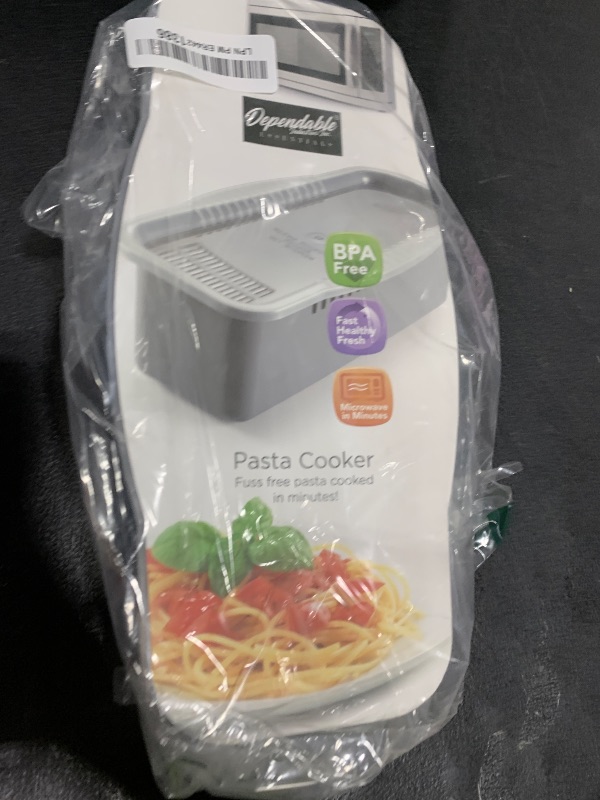 Photo 1 of Microwave Pasta Cooker with Built-in Portion Tool – BPA-Free, Non-Stick Quick Meal Maker for Pasta, Ramen & Veggies – Ideal for Dorms, Small Kitchens, and RVs by Dependable Industries