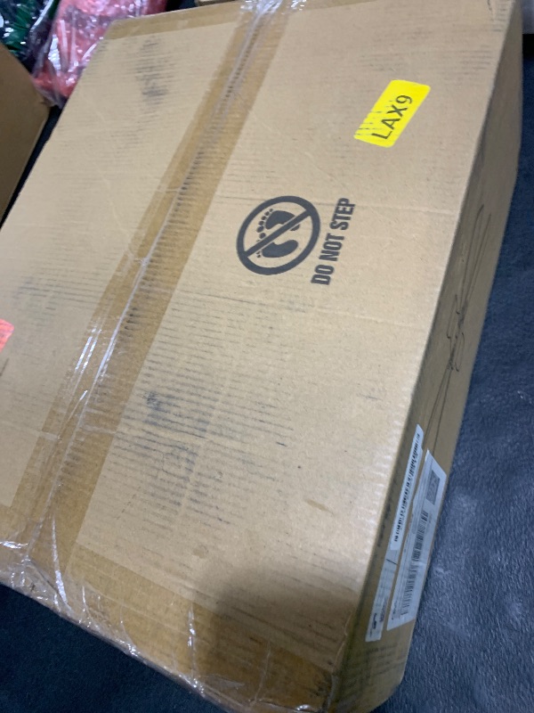 Photo 1 of PARTS ONLY ------------------------JSAITEE Ceiling Fans with Lights, 52 Inch Low Profile Ceiling Fan with Light and Remote Control, Flush Mount, DC Reversible Motor, Noiseless, Brown 6 Speeds Ceiling Fan for Bedroom