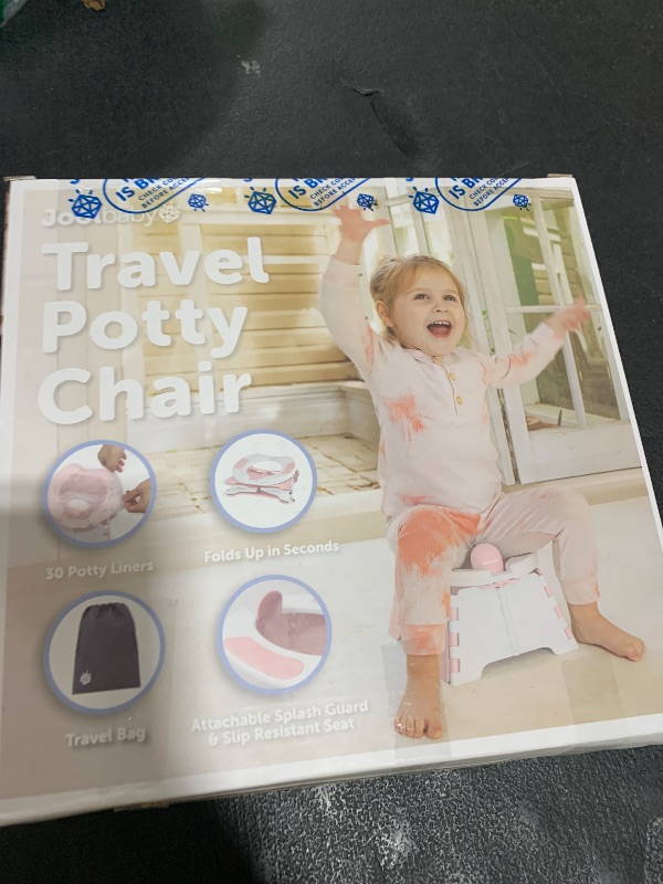 Photo 1 of Jool Baby Portable Potty Training Chair with Travel Bag and 30 Liners, Foldable, Indoor/Outdoor Use, Camping (Pink)