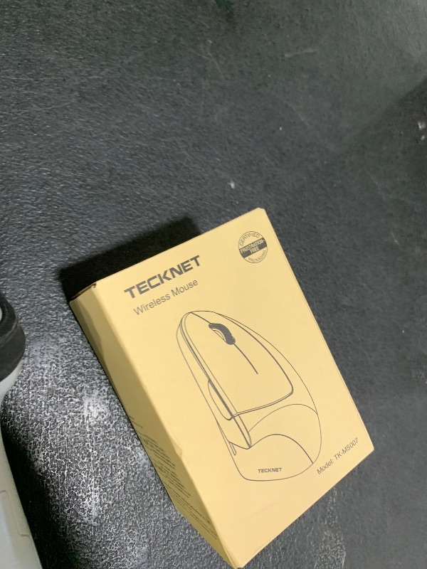 Photo 1 of TECKNET Ergonomic Mouse, Wireless Bluetooth Vertical Mouse, 4800 DPI Optical Tracking, 6 Adjustable DPI, Quiet Clicks, 2.4GHz with USB A Receiver, 6 Buttons, Wide Compatibility - Black