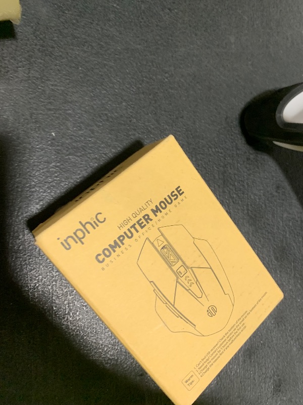 Photo 1 of INPHIC Multi-Device Bluetooth Mouse, Upgraded Visible Battery, 2400 DPI, Silent Ergonomic Computer Wireless Mouse for Laptop, Mac, PC etc.