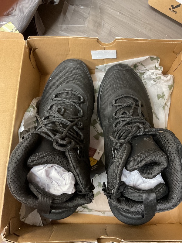 Photo 1 of NORTIV 8 Men's Tactical Hiking Boot Lightweight Cushion Sole Boots for Work All Day Side Zipper Motorcycle Combat Military Boot Arch Support 8 Inches Terrascope,Size 11,Black,NMUMMT2503