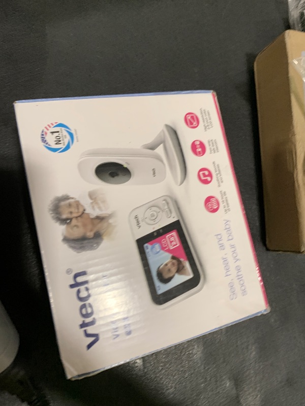 Photo 1 of VTech VM819 Baby Monitor with Camera and Audio, 2.8” Screen Portable Baby Camera, Night Vision, 2-Way Audio, Temperature Sensor and Lullabies, Secure Transmission No WiFi, Ideal for Baby/Elderly/Pet
