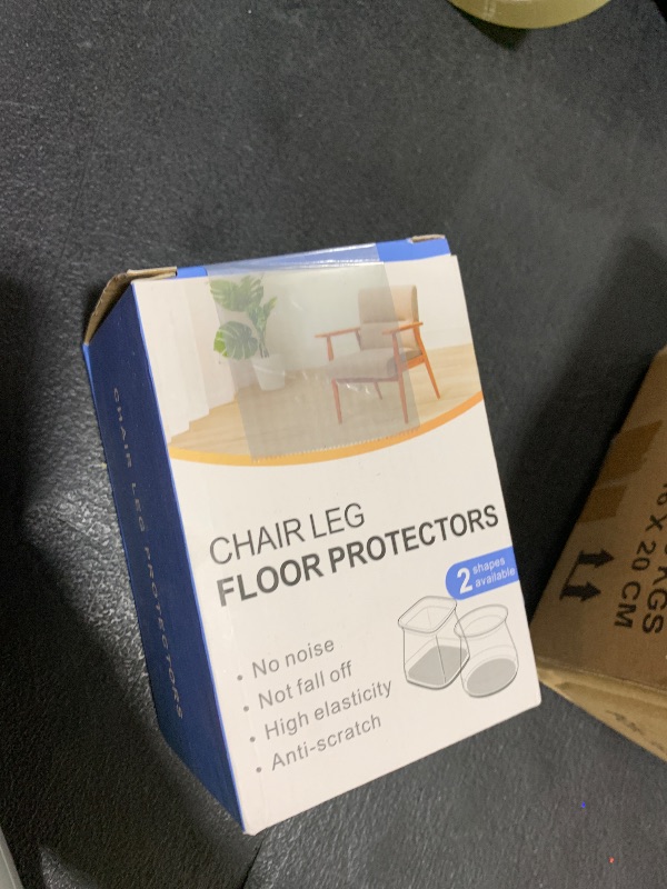 Photo 1 of 16 Pcs Chair Leg Protectors for Hardwood Floors, Silicone Felt Furniture Pads Non Slip, Free Moving Table Leg Covers, Stool Leg Protectors Caps (Large Fit Round Diameter : 1-5/16" to 2")