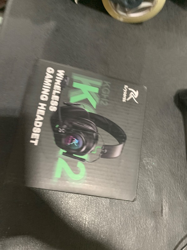 Photo 1 of Krysenix Wireless Gaming Headset with Microphone for PC, PS5, PS4, Switch, Mac, 2.4GHz Wireless & Bluetooth, Cool RGB Lighting, 40Hr Battery, 50mm Drivers Black
