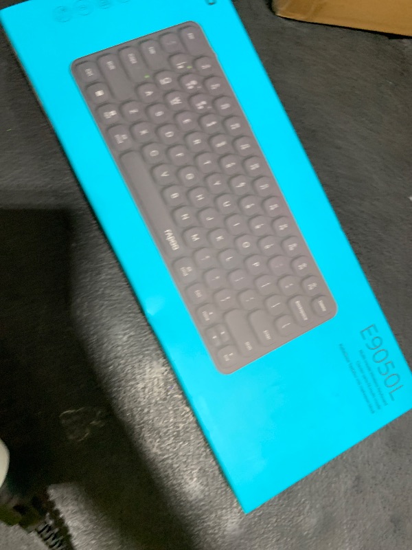Photo 1 of Rapoo E9050L Multi-Device Wireless Keyboard, Blade-Series E9050L 78-Key Ultra-Thin Keyboard, Support 4 Devices, Low-Profile, Quiet, USB-C, Rechargeable, Al-Alloy Frame, for Windows/Mac/Linux/Chrome