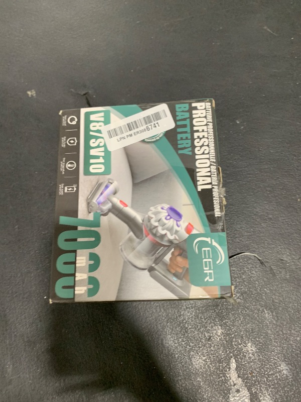Photo 1 of EGR Upgraded 7000mAh V8 Battery Replacement Compatible with Dyson V8 Animal Battery Replacement V8 Absolute V8 Motorhead V8 Fluffy SV10 Carbon Fiber Vacuum Cleaner 2 Filters and 3 Screws Included