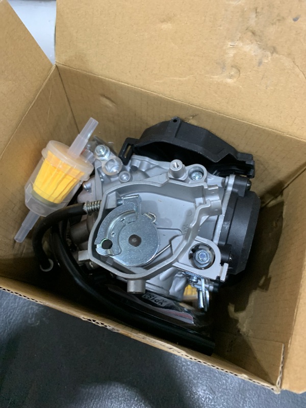 Photo 1 of JDLLONG KVF650 Carburetor Fit for Kawasaki Prairie 650 KVF650 2002-2003 Brute Force 650 KVF650D 2005-2013 Carb with Choke Lever Switch & Intake Manifold Boot