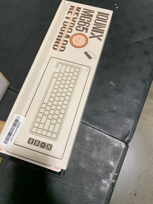 Photo 1 of IQUNIX Magi65 Low Profile Mechanical Keyboard Wireless 65% Keyboard Ultra Slim for Creamy Typing, Hot Swappable, RGB Backlit, PBT Keycaps, Aluminum Case, BT/2.4G/USB-C, for Mac/Windows (Ochre White)