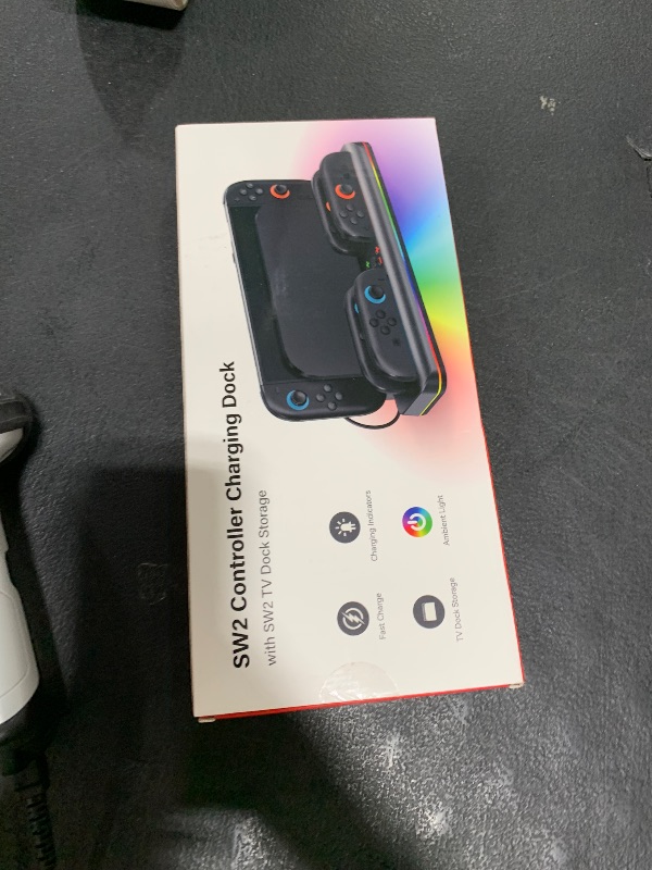 Photo 1 of Charging Dock Station for Nintendo Switch 2 Joycon (2025), Switch 2 Controller Charger Docking Station for Joycon 2, Storage & Organizer Station with 9 RGB Modes for Nintendo 2 TV Dock