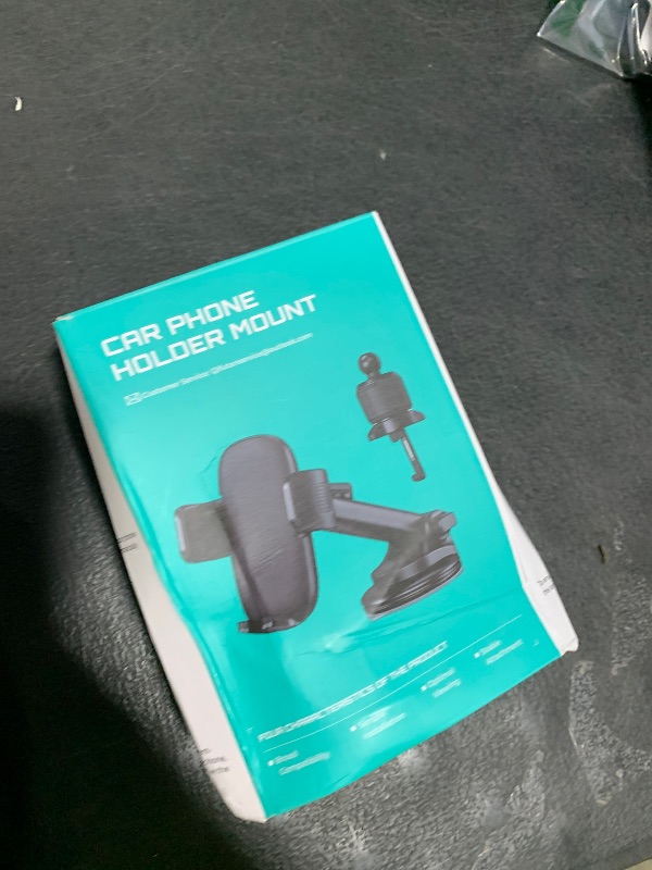 Photo 1 of Qifutan Car Phone Holder Mount Phone Mount for Car Windshield Dashboard Air Vent Universal Hands Free Automobile Cell Phone Holder Fit for iPhone Smartphone Carbon Fiber