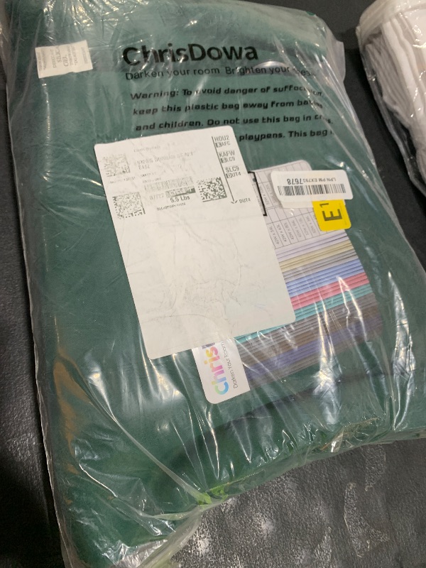 Photo 1 of ChrisDowa 100% Blackout Curtains 108 inch Long for Bedroom with Black Liner, 2 Thick Layers Total Blackout Thermal Insulated Grommet Window Curtains 2 Panels Set (Forest Green, 52 x 108 Inch)
