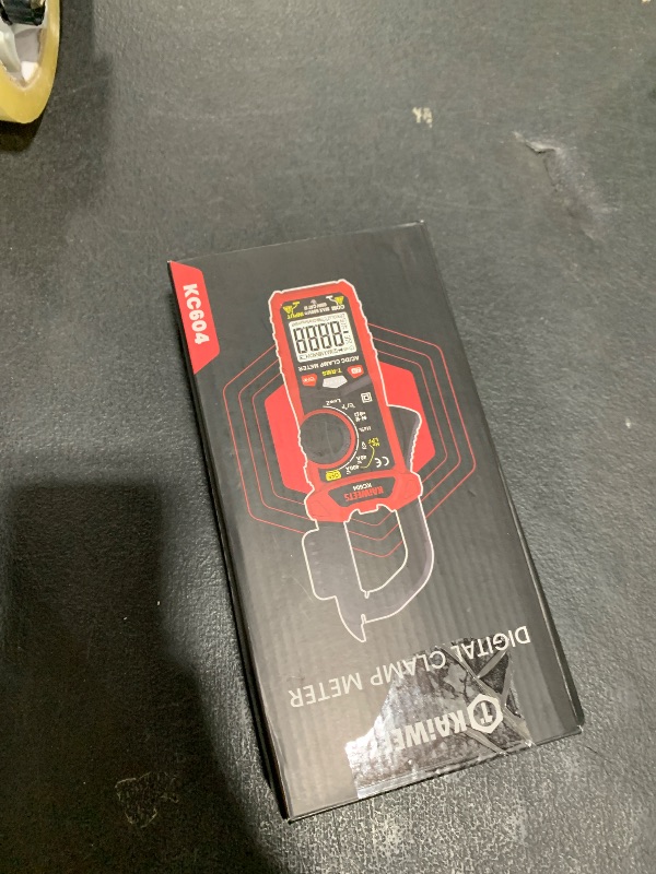Photo 1 of KAIWEETS Digital Clamp Meter Multimeter with D-Shaped Jaw for AC/DC Current & Voltage, Auto-ranging 4000 Counts Voltage Tester with Flashlight Backlight, Measuring Temperature Continuity Diode NCV