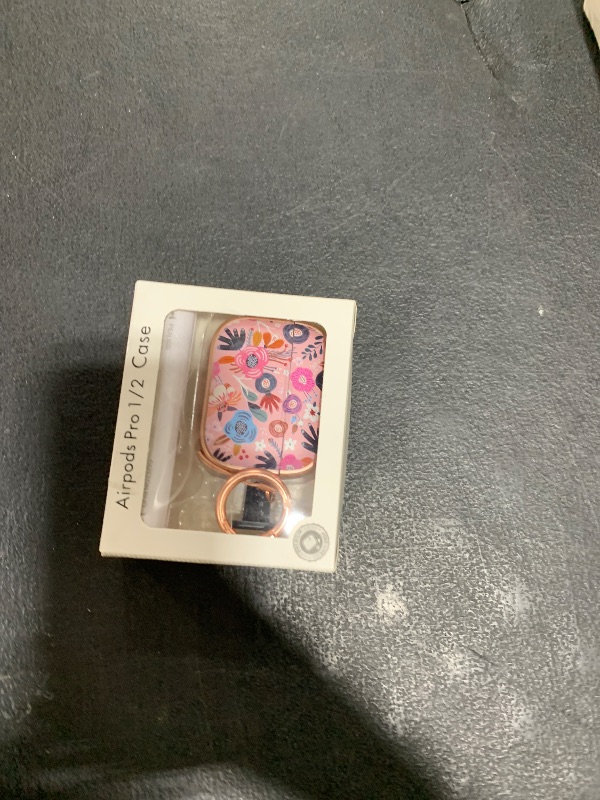 Photo 1 of Inesore for AirPods Pro 2nd Generation Case Cover with Lock, Flowers Cute AirPod Pro 2 Case Hard iPod Pro Cases for Women Girls with Cleaner Kit for AirPod Pro Cases (2023 USB-C /2022/2019) - Pink