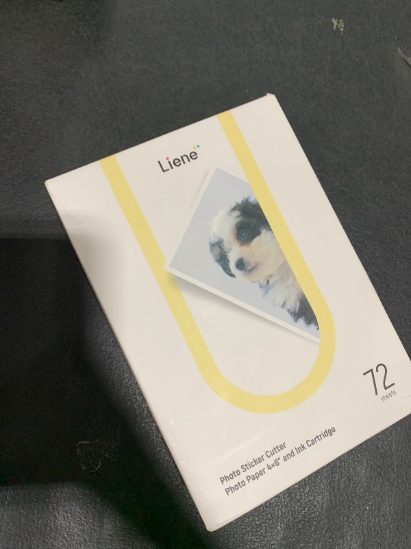 Photo 1 of Liene Photo Paper & Cartridge, 2 Ink Cartridge Refill & 72 sheets photo papers, 4x6", Dye Sublimation, Water & Oxidation-Proof, Compatible w/Liene PixCut S1 Photo Sticker Printer and Cutter