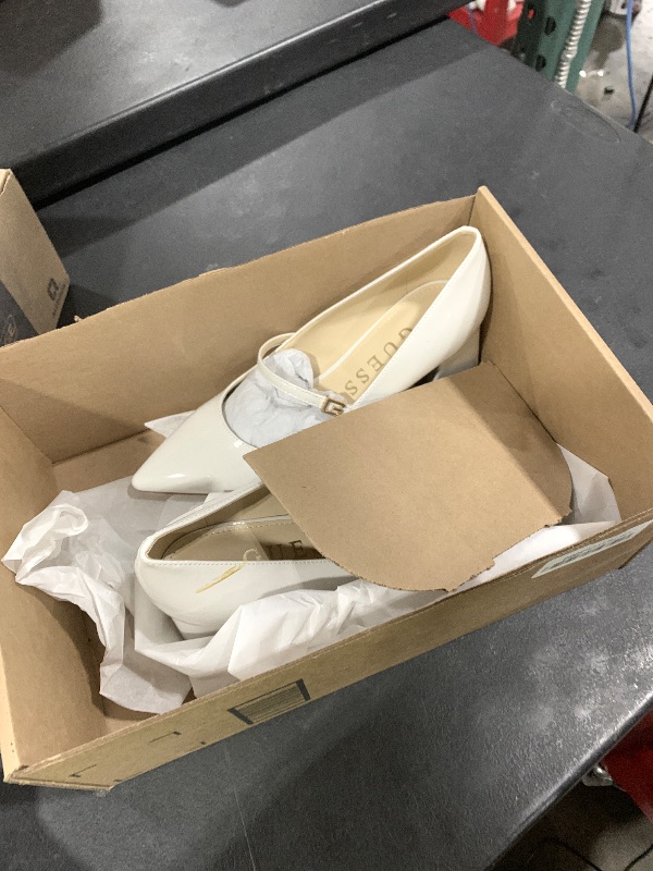 Photo 1 of Guess Women's ZANDS Pump, Ivory Patent 150, 7.5