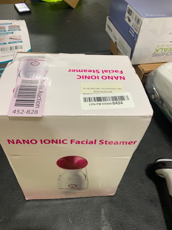 Photo 1 of Amconsure Facial Steamer - Nano Ionic Face Steamer Warm Mist Steamer for Home Sauna SPA, Humidifier for Face Steamer for Deep Cleaning Unclogs Pores Sinuses - Bonus 5 Piece Stainless Steel Skin Kit