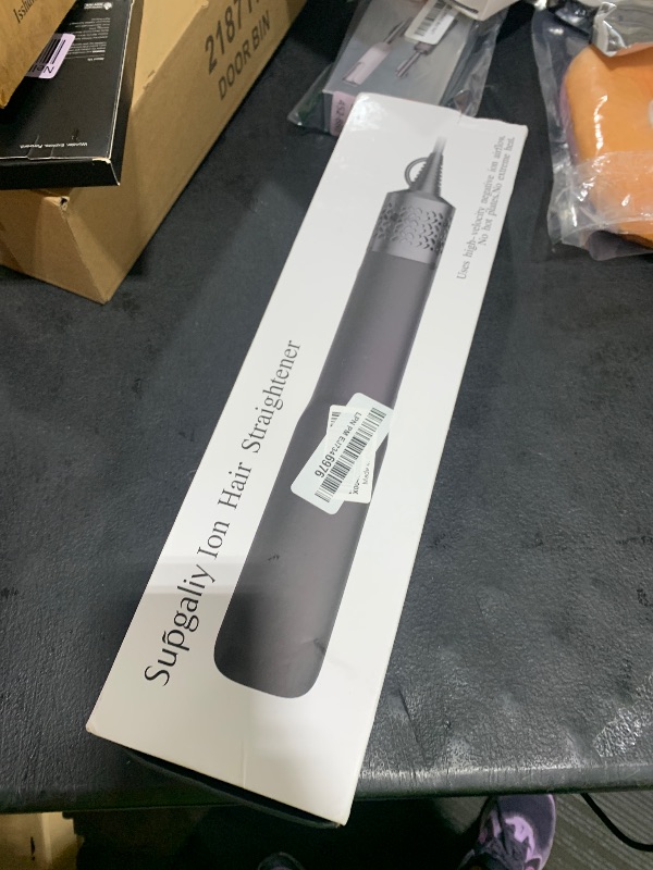 Photo 1 of Hair Straightener - 2 in 1 Wet to Dry Hair Dryer and Straightener with High-Speed Airflow + Rapid Heat-Up + Customizable Temperature + LCD Display & Auto Shut-Off + No Heat Damage for All Hair Types