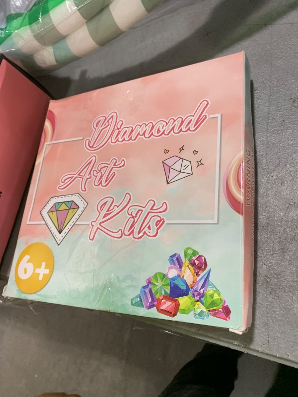 Photo 1 of AGGKKY Diamond Art Kit for Kids With Wooden Frame - DIY Arts and Crafts for Ages 8-12 - Easy Gem Art for Adult Beginners - Home Wall Decor (Hippocampus)