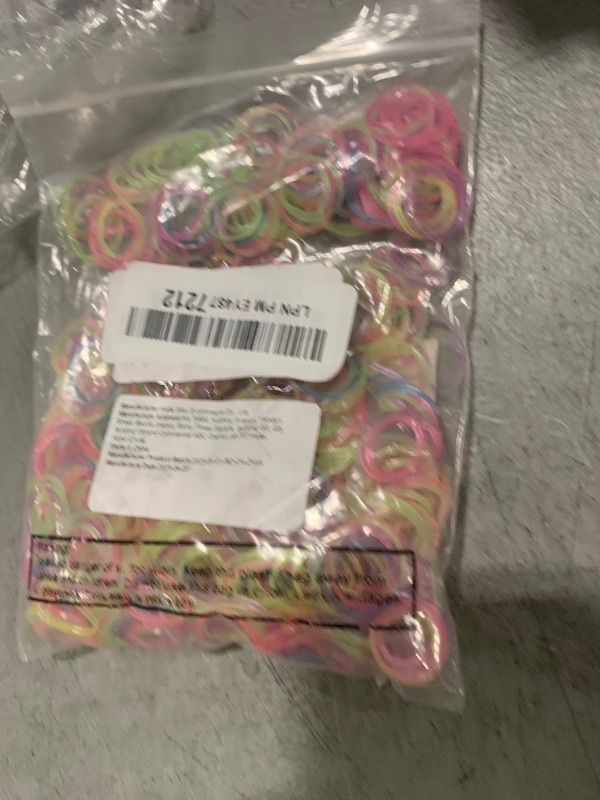 Photo 1 of Hicarer 1000 Mini Rubber Bands Soft Elastic Bands for Hair Braids(1.5 cm,Cute Color)