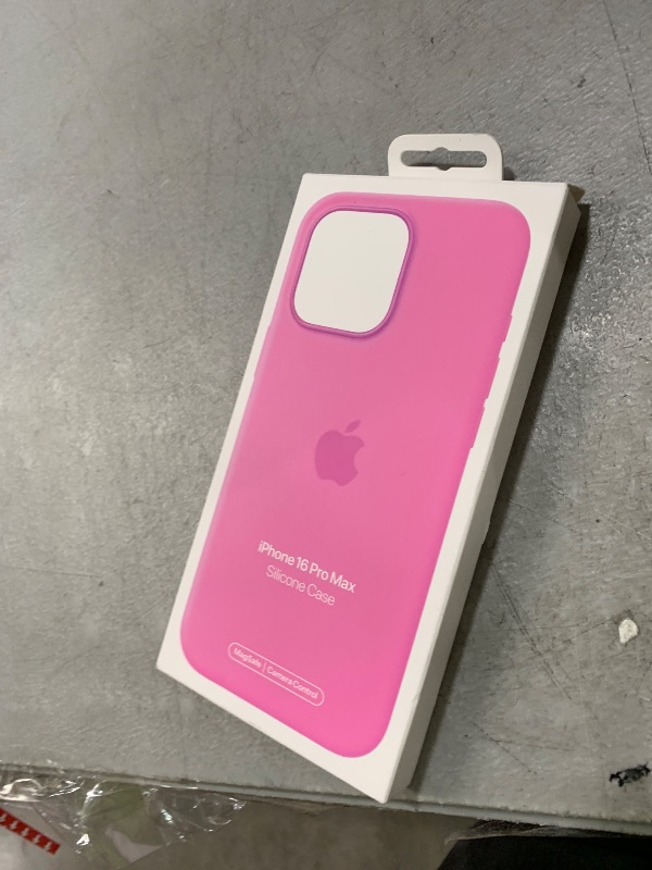 Photo 1 of Apple iPhone 16 Pro Max Silicone Case with MagSafe and Camera Control: Lightweight Phone Case, Wireless Charging Compatible, Smooth Matte Finish; Peony