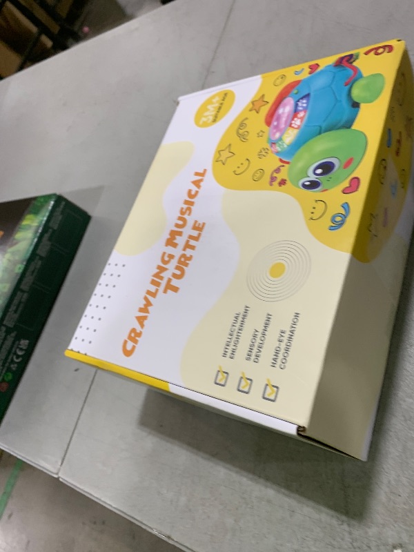 Photo 1 of Musical Turtle Baby Toys 6 to 12 Months, Infant Light up Music Toys Tummy Time Development, Crawling Toy for 7 8 9 10+ Month Old, Easter Christmas for Babies 4 5 6 12 Month Boy Girl