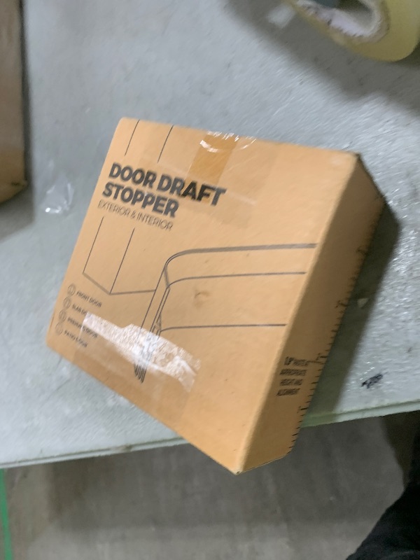 Photo 1 of Holikme Door Draft Stopper Under Door Draft Blocker Insulator Doors Sweep Weather Stripping Noise Stopper Strong Adhesive, White