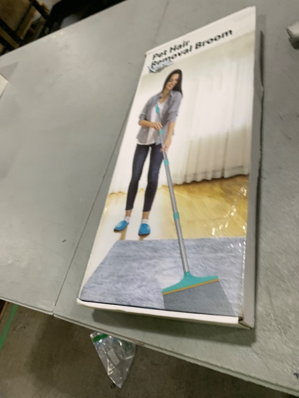 Photo 1 of Carpet Rake for Pet Hair Removal - Reusable Pet Hair Remover, 60” Adjustable Long Handle Cat Dog Carpet Rake Scraper with Patented Design, Dog Hair Rake Brush for Rugs, Mats, Couch