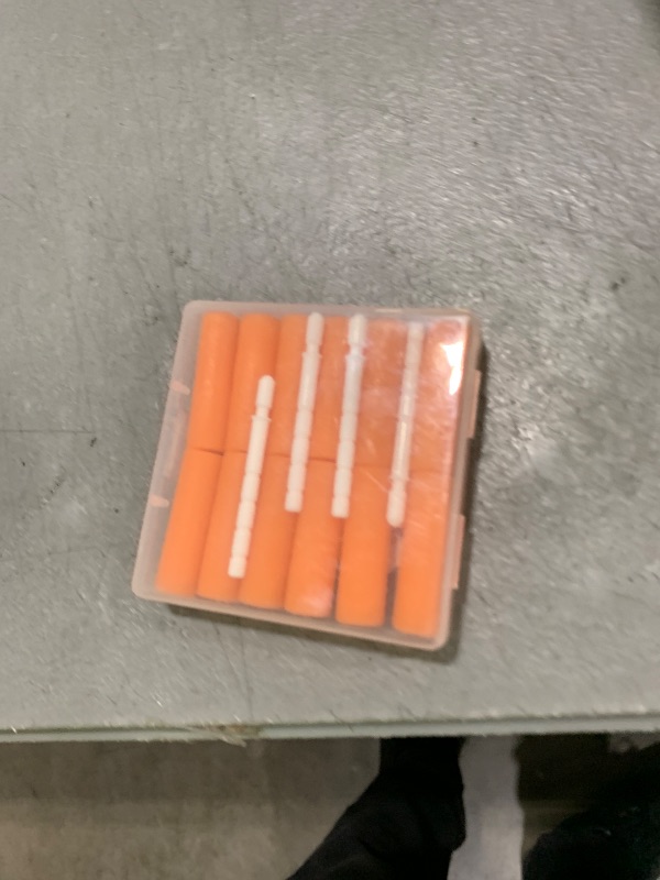 Photo 1 of Aligner Chewies, 12-Pack Medical Grade Silicone Orthodontic Chompers Aligner Trays Seaters Chewies for Invisalign Aligners (Orange)