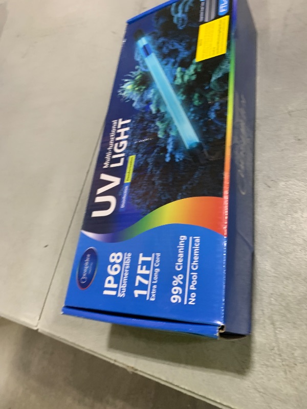 Photo 1 of 18W Aquarium UV Light for 100-1000 Gallon, UV Pond Water Clarifier for Koi Pond, Swimming Pool, Spa, Large Fish Tank, Cold Plunge UV Light for Pond Algae Control
