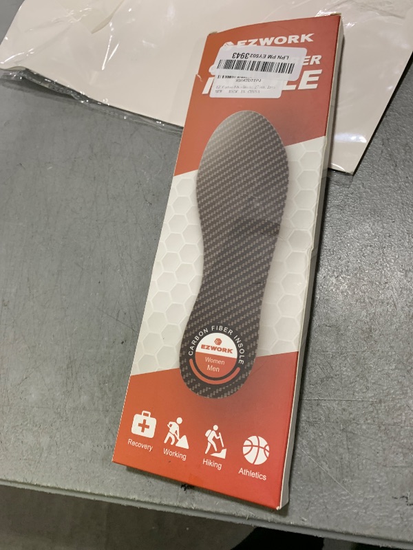 Photo 1 of Carbon Fiber Insoles, Carbon Fiber Foot Plate 1 Pair Rigid Shoe Insert Support Turf Toe, Foot Fractures, Morton Extension, Hallux Rigidus and Limitus - Alternative to Post Op Shoe