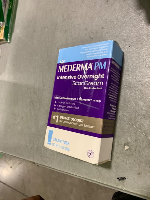 Photo 1 of Mederma PM Intensive Overnight Scar Cream, Works with Skin's Nighttime Regenerative Activity, Clinically Shown to Make Scars Smaller and Less Visible, 1.0 Oz (28g)