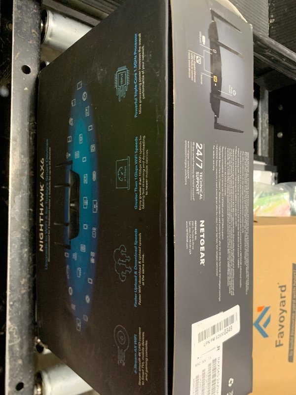 Photo 1 of NETGEAR Nighthawk 6-Stream Dual-Band WiFi 6 Router (RAX54S) – Security Features, AX5400 Wireless Speed, Up to 5.4 Gbps, Covers up to 2,500 sq. ft., 25 Devices - 1-Year Armor Subscription Included