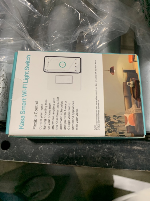 Photo 1 of Kasa Smart Light Switch HS200, Single Pole, Needs Neutral Wire, 2.4GHz Wi-Fi Light Switch Works with Alexa and Google Home, UL Certified, No Hub Required , White