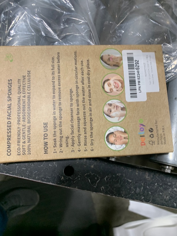 Photo 1 of 100-Count Compressed Facial Sponges, Natural Cosmetic Spa Sponges for Facial Cleansing, Exfoliating Mask, Makeup Remover, Travel Face Sponges - Yellow