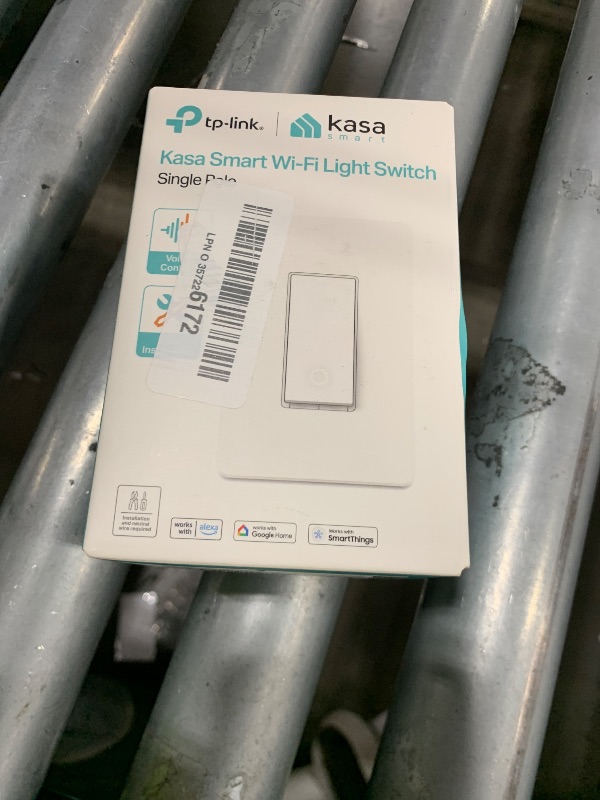 Photo 1 of Kasa Smart Light Switch HS200, Single Pole, Needs Neutral Wire, 2.4GHz Wi-Fi Light Switch Works with Alexa and Google Home, UL Certified, No Hub Required , White