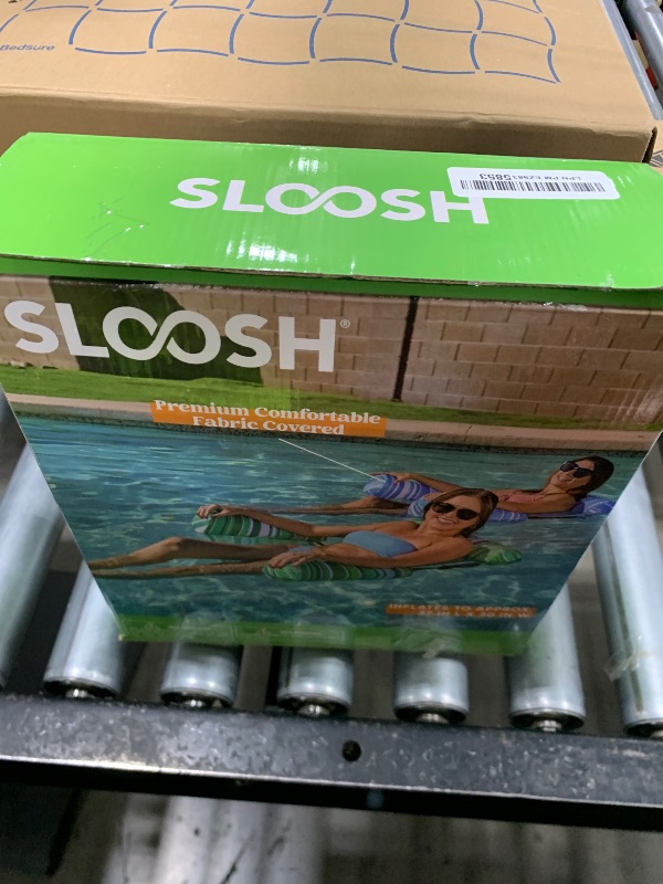Photo 1 of Sloosh Pool Floats Chairs Adult, 2 Packs Inflatable Pool Lounge Chairs,Blow up Hammock Pool Noodles Floats for Adults,Stripe Pattern Floating Water Chair for Pool Lake River(Stripe)